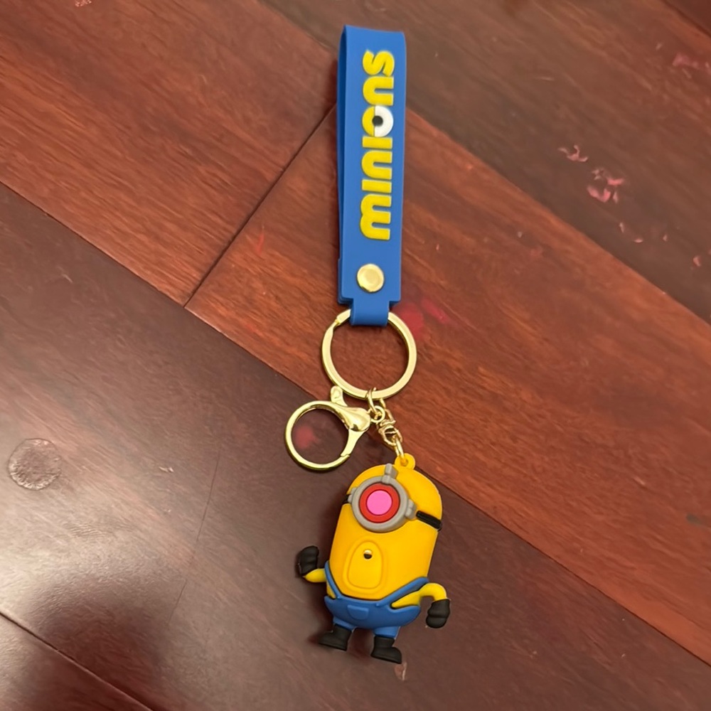 Minions Keychain with Blue Strap